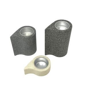ONLY 3 PartyLite Stone Puzzle Stepped Tealight Candle Holders P7982‎ Set of 3